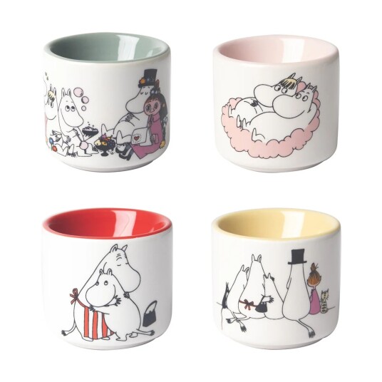 Pluto Design Mummi love eggekopp 4 deler Hvit-multi Pluto Design Mummi love eggekopp 4 deler Hvit-multi