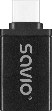 Usb-Adapter Savio Ak-80 Usb-A Til Usb-C Svart Savak-80
