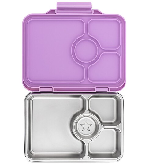 Yumbox Lavande Purple Prêt Stainless Steel 4-Sections