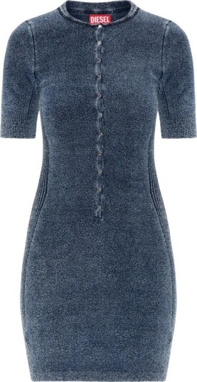 Diesel, Dame, Kjoler, Blå, XS,