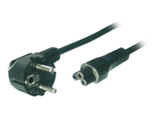 Microconnect Strømkabel 1.8m C5 Hunkjønn Svart