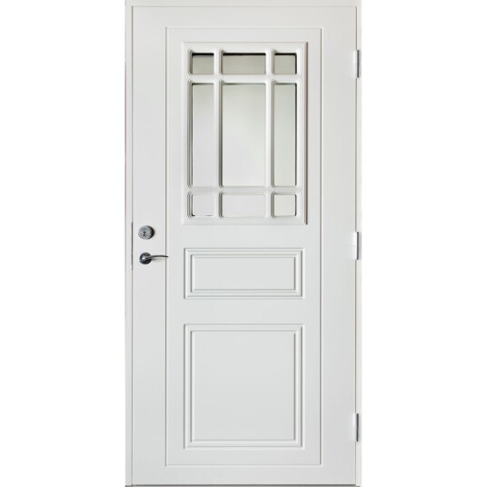 Harmonie Ytterdør helle hvit 110x210 venstre m/sotet glass