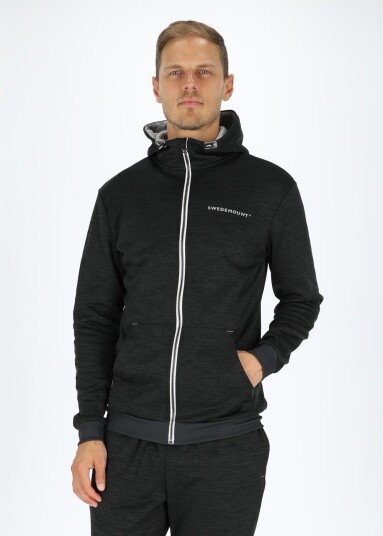 Swedemount Training Logo Zip Hood Charcoal Melange/Lt Grey Mel S Hoodies Swedemount Training Logo Zip Hood Charcoal Melange/Lt Grey Mel S Hoodies
