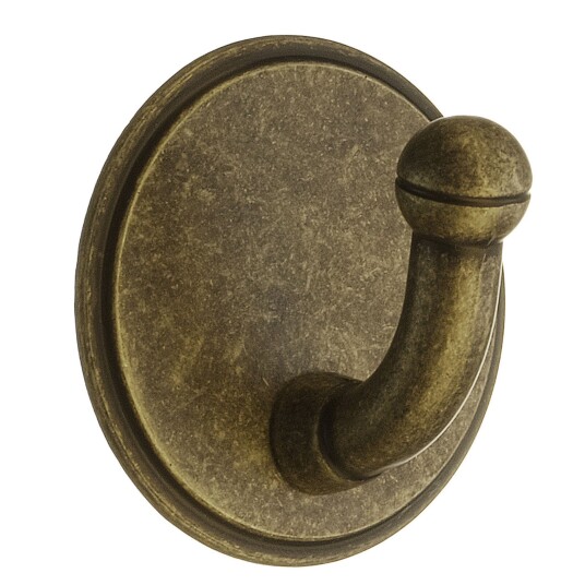 Beslagsboden Enkel Krok 1120 - Selvklebende Antikk Messing