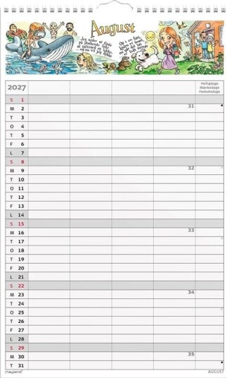 Mayland Familiekalender Otto Dickmeiss & Lilja Scherfig 4 kol. 2027