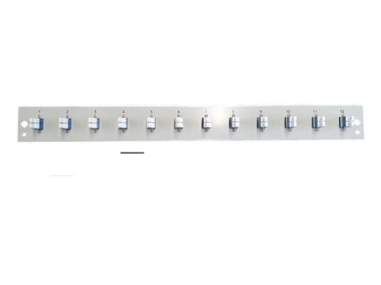 Utstyrt Frontpanel Med 12 X Lc Duplex Kobling Os2 Svart Sb Fp S 12Sc S Os2