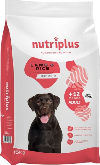 Nutriplus tørrfôr Adult Dog med lam 15 kg