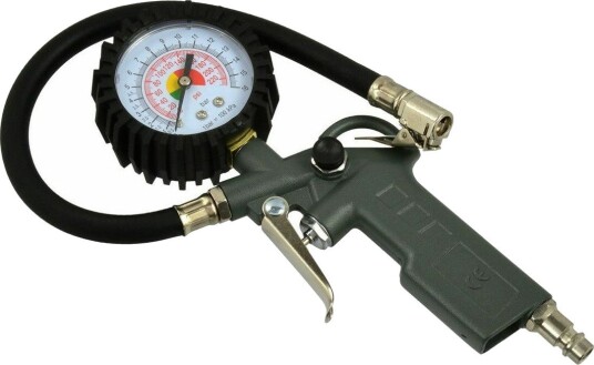 Geko Luftfyller G01101 Med Manometer 30 cm Slange, Opptil 12 bar