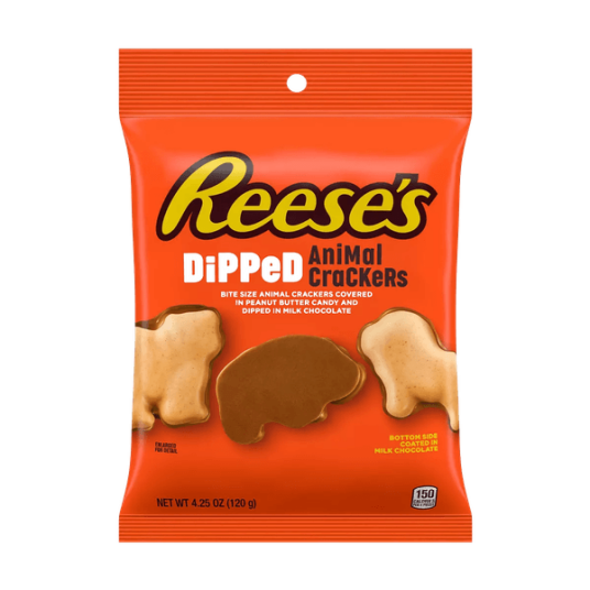 Reese's Dipped Animal Crackers 120g Reese's Dipped Animal Crackers 120g