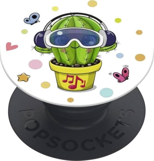 Popsockets Cool Cactus Mobiltelefon/Smarttelefon Passiv Holder Hånd Sort Grønn Hvit Popsockets Cool Cactus Mobiltelefon/Smarttelefon Passiv Holder Hånd Sort Grønn Hvit