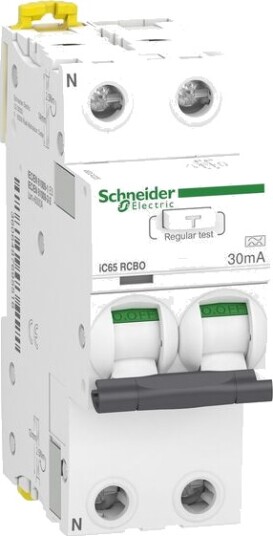 Schneider Electric Jordfeilautomat Acti9 iC65 RCBO A9DC4225 2P C 25A 30mA