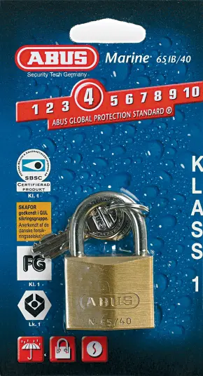 Hengelås Abus Marine FG1 KL. 1 85/50 C/ESF Hengelås Abus Marine FG1 KL. 1 85/50 C/ESF