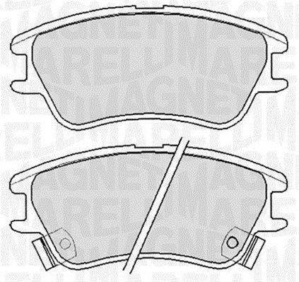 Bremseklosser MAGNETI MARELLI 363916060655