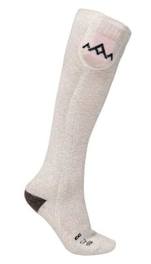 Heat Experience Heated Everyday Socks w/battery V2 Hvit S 37-39