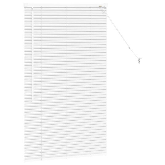Vindu Persienne med gardiner Manual Hvit Aluminium