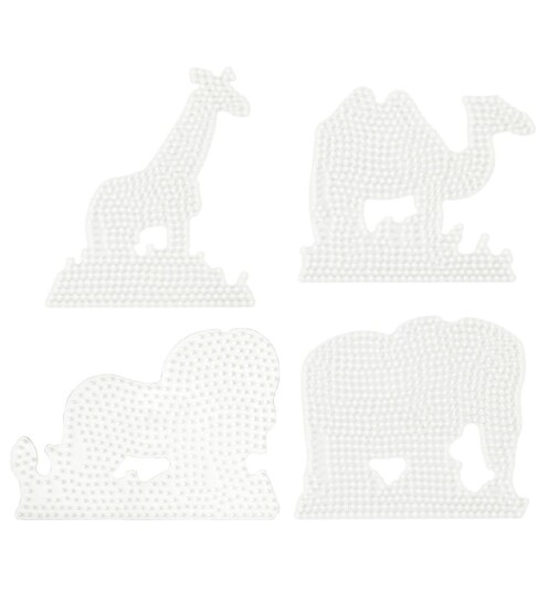 Hama Ironing Beads Pegboards - Animals 4pcs.