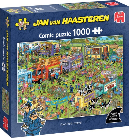 Jan van Haasteren Food Truck Festival Puslespill 1000 Brikker Jan van Haasteren Food Truck Festival Puslespill 1000 Brikker