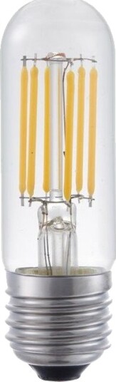 Spl E27 5W dimbar LED rørpære 9,5cm filament klart glass 2700K Dimbar : Dimbar Kulør : Varm Spl E27 5W dimbar LED rørpære 9,5cm filament klart glass 2700K Dimbar : Dimbar Kulør : Varm