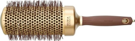 Olivia Garden Expert Blowout Speed Wavy Bristles Gold & Brown 65 mm