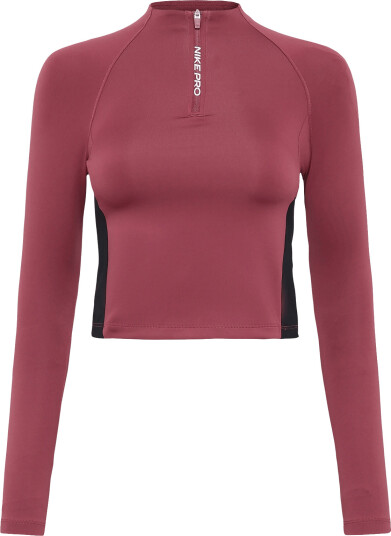 Nike Nike Pro Girl Dri Fit Half Zip Pink 128 137