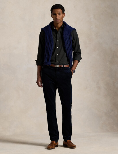 Polo Ralph Lauren Custom Fit Performance Twill Shirt - Grey - S Polo Ralph Lauren Custom Fit Performance Twill Shirt - Grey - S