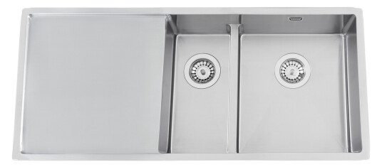 Nordic Tech Radius Kjøkkenvask 990x440 mm, Høyre, Rustfritt Stål