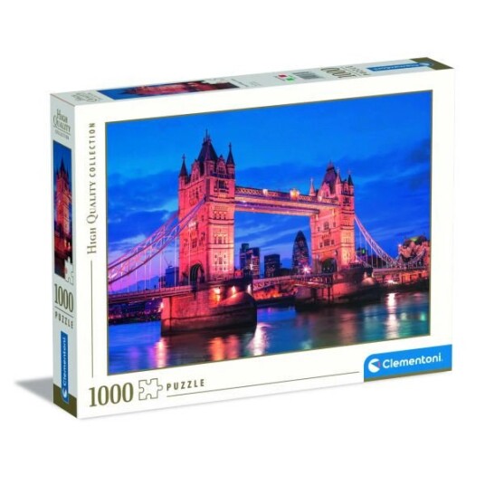 Clementoni Puslespill 1000 Brikker Tower Bridge om natten