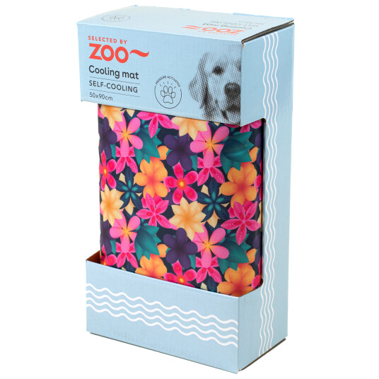 Kjølepute til hund med sommerblomst 90 x 50 cm - Selected By Zoo