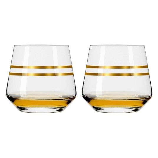 Ritzenhoff Celebration Deluxe Tumblerglass Stripes 2 pk 42 cl