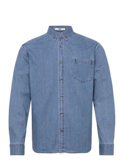 NEUW Regular Fit Denim Shirtmid Indigo Blue S
