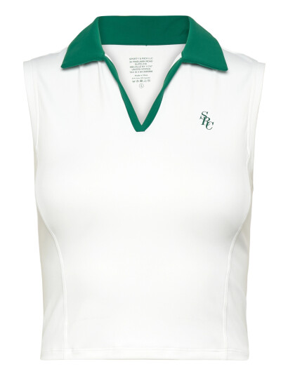Sporty & Rich Src Sports Polo Vest   White   L
