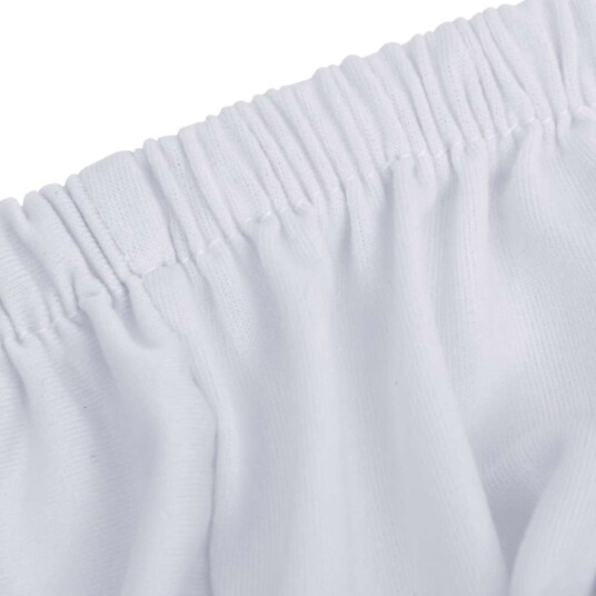 vidaXL 2-seters sofaovertrekk polyester hvit
