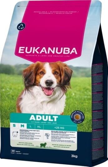 Eukanuba Hundemat til Voksne Små og Mellomstore Raser Lam og Ris 3 kg Eukanuba Hundemat til Voksne Små og Mellomstore Raser Lam og Ris 3 kg