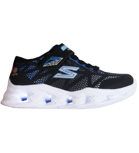Skechers Sko m. Lys Vortex 2.0 Black/Blue 30 Blinkende sko Blå Svart