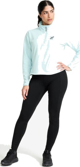 Revolutionrace Dame Overdeler Fleece & midlayers Hiker Cropped Half zip Fleece Dame Black S