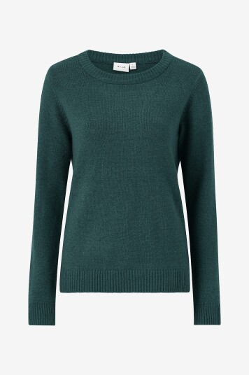Vila - Pullover viRil L/s O-neck Knit Top - Blå