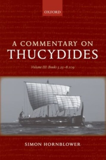 A Commentary on Thucydides: Volume III: Books 5.258.109
