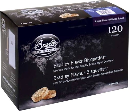 Bradley Røykbriketter Special Blend 120 stk for Røykovn - Perfekt til Kjøtt og Ost Bradley Røykbriketter Special Blend 120 stk for Røykovn - Perfekt til Kjøtt og Ost