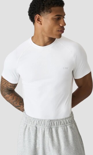 ICANIWILL Stride Muscle Fit T Shirt Men White S