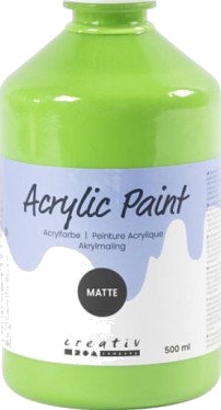 A-Color Akrylmaling Matt lys grønn 500 ml 1 fl