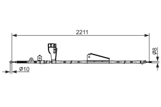 Bremsewire BOSCH 1 987 482 424