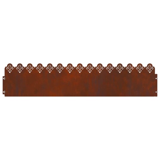 vidaXL Plenkanter 30 pcs Rusten 103 x 0,05 x 22 cm Cortenstål