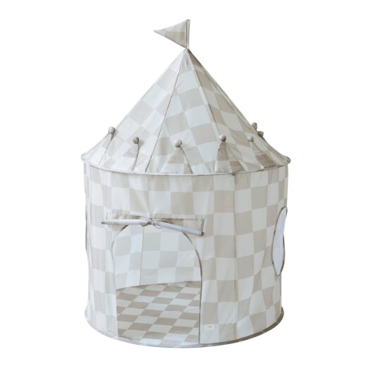 3 Sprouts 3 Sprouts Play Tent,  Checkerboard Beige - Beige - ONE SIZE