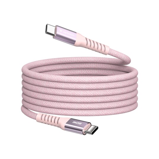 Verbatim 1,2m USB-C Magnetisk Laderkabel 60W Rosa Verbatim 1,2m USB-C Magnetisk Laderkabel 60W Rosa