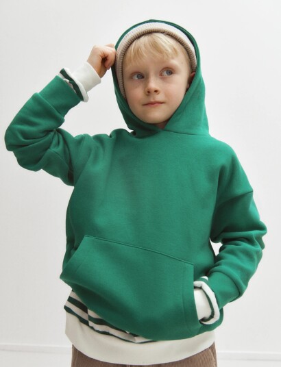 Enkel Studio Hoodie   Green   152