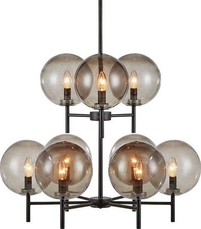 Markslöjd Crown Taklampe Svart/Smoke 9L 1596153-02-0 1596153-01-0 Markslöjd Crown Taklampe Svart/Smoke 9L 1596153-02-0 1596153-01-0