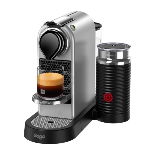 Nespresso CitiZ & Milk kapselmaskin by Sage sølv