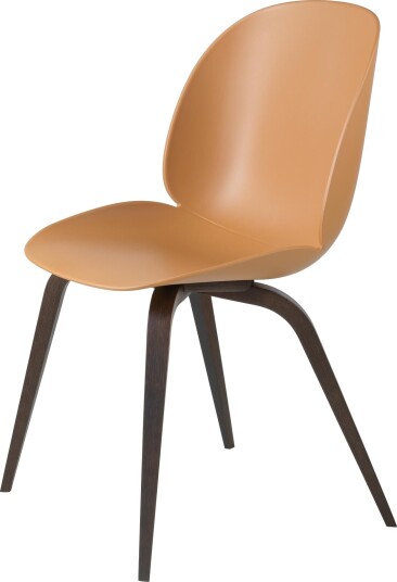 Gubi Beetle Spisestol Trebase Røkt Brun Matt/ Amber