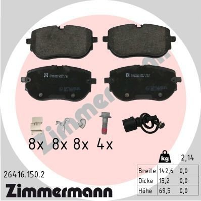 Bremseklosser ZIMMERMANN 26416.150.2
