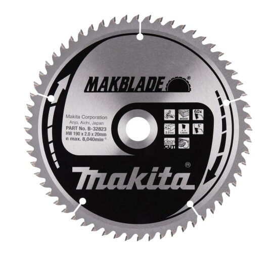Makita Sirkelsagblad B 32823 190x20x60T
